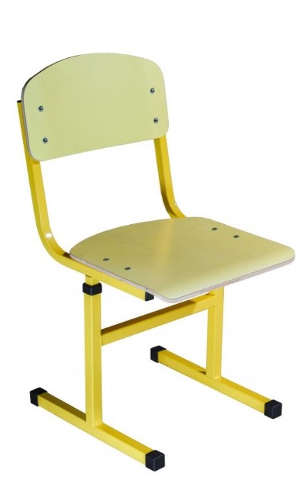 Т-подібний стілець, АНШАР ГРУП (190297 HPL), хім. стійке HPL-покриття, регул. глибина та висота сидіння, (опція р.г. №3). №4-6, каркас - стійка квадратна труба